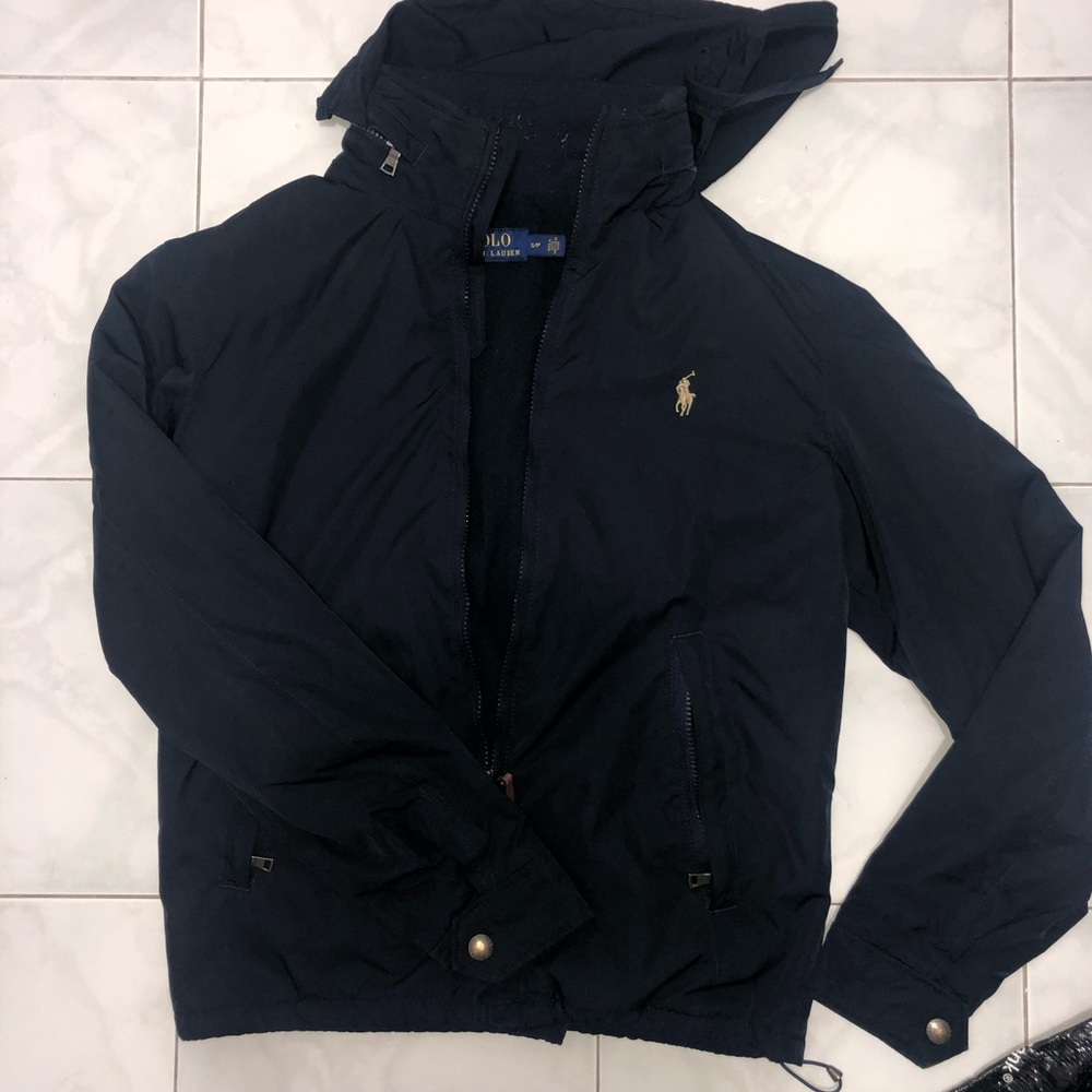 Polo Navy Windbreaker Jacket- Navy Small
